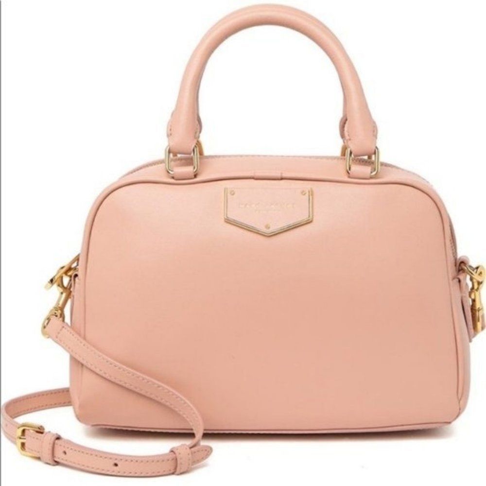 Marc Jacobs Voyager‎ Leather Mini Satchel, Luxury Italian Leather, Pink, NWT